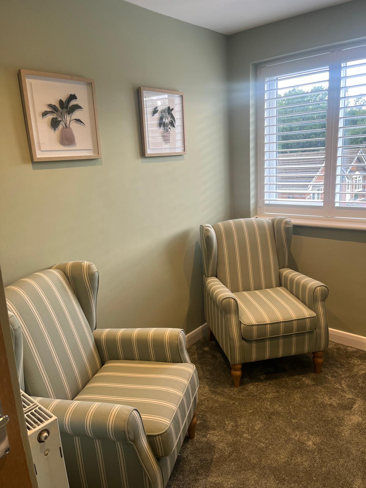 Individual therapy room — calm private space